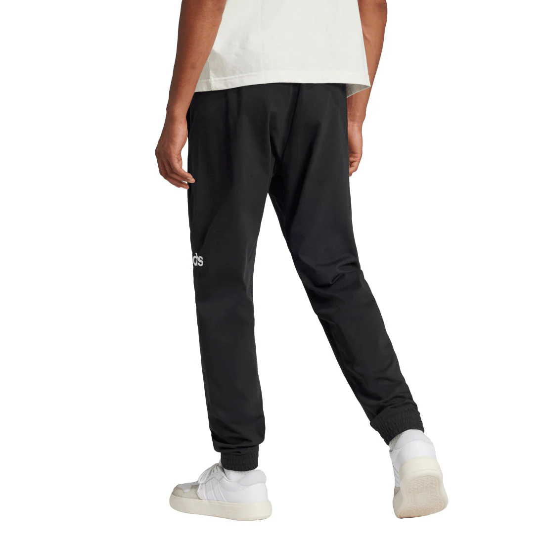 Adidas Essentials Linear Single Jersey Joggers - Image 3