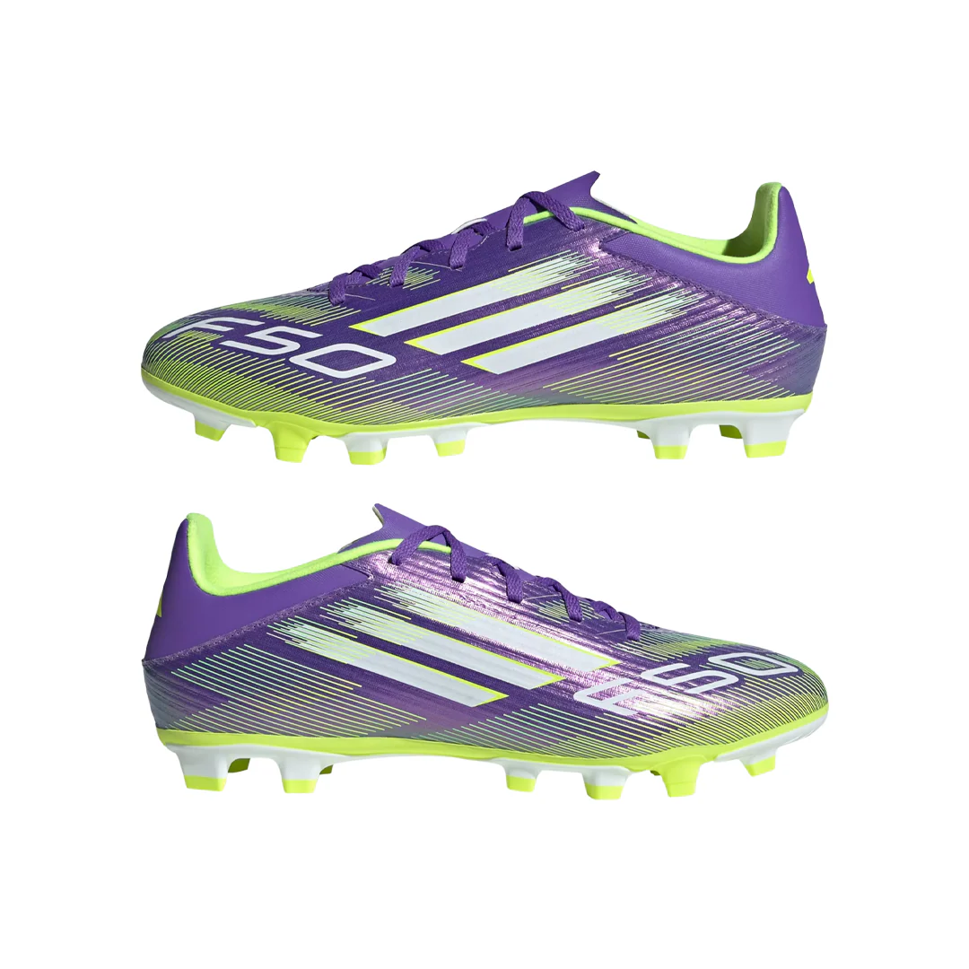 ADIDAS F50 Club Fg/Mg Men's Football Boots Purple JI0043 - Image 4