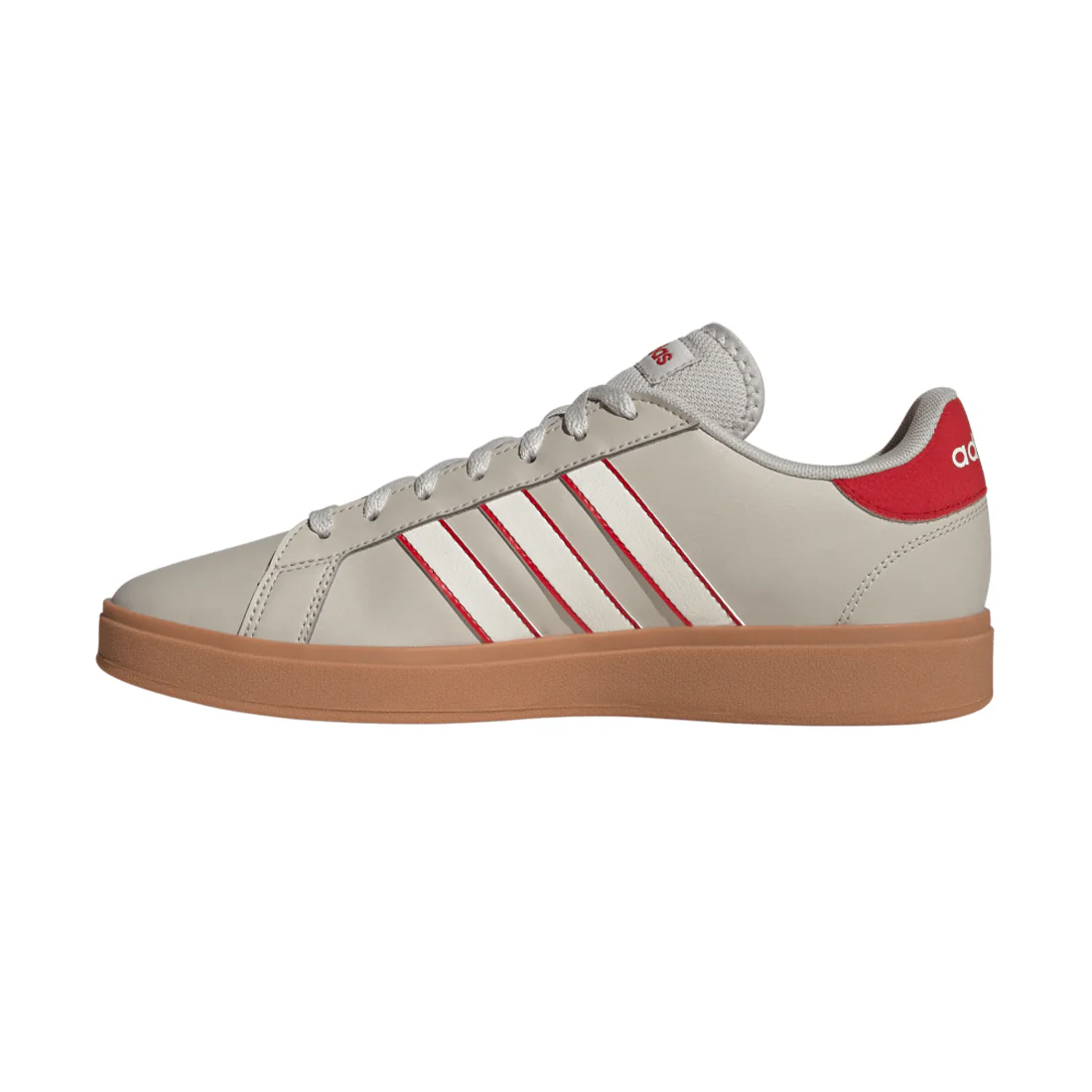 Adidas Grand Court Base 2.0 Men's Lifestyle Shoes Beige JH9368 - Image 5