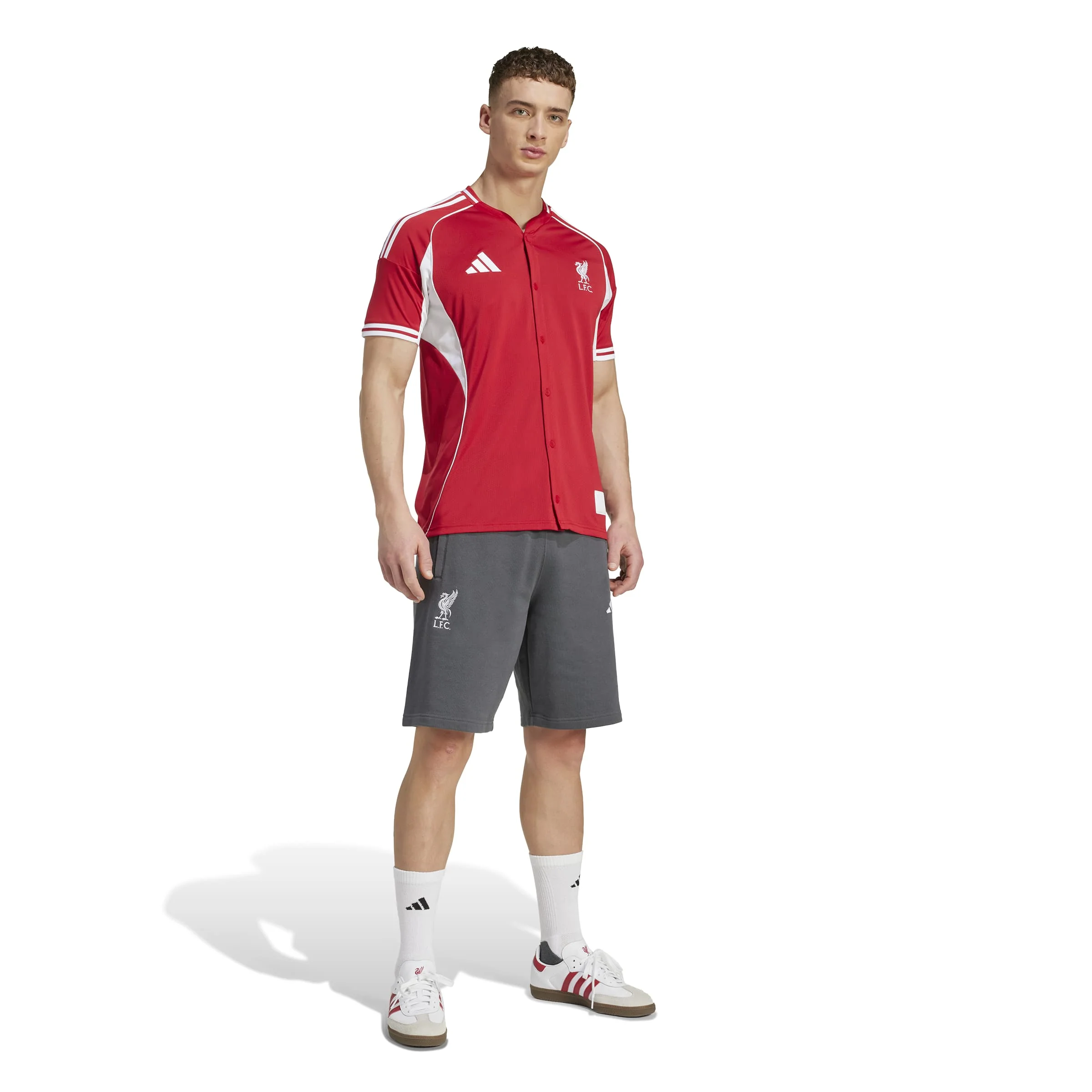 Adidas Liverpool US Pack Shirt Men's Round Neck Red JW5480 - Image 5