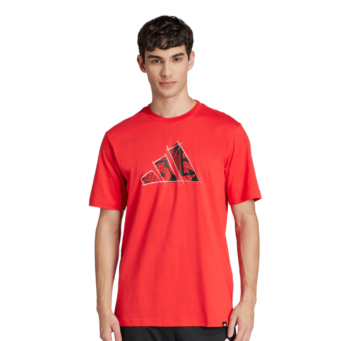 ADIDAS Photo Logo Men's Round Neck Red JJ3934 - Image 2