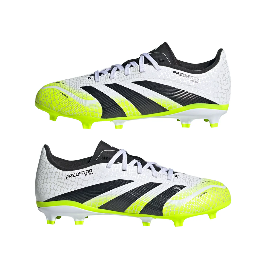 ADIDAS Predator League Fg/Mg Junior Football Boots White JI1125 - Image 4