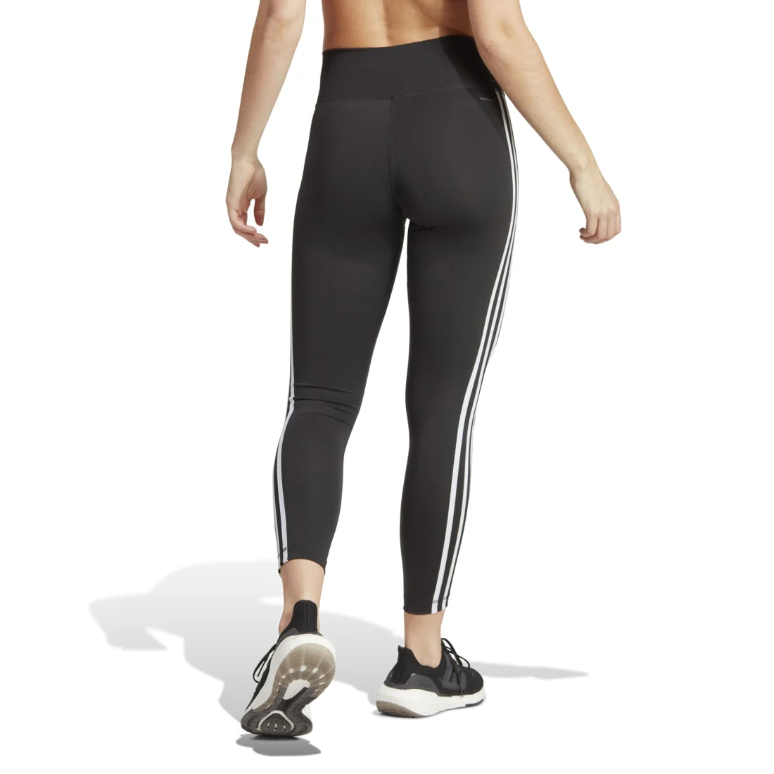 ADIDAS Train Essentials 3-Stripes High-Waisted Women'S 7/8 Leggings BLACK - Image 4
