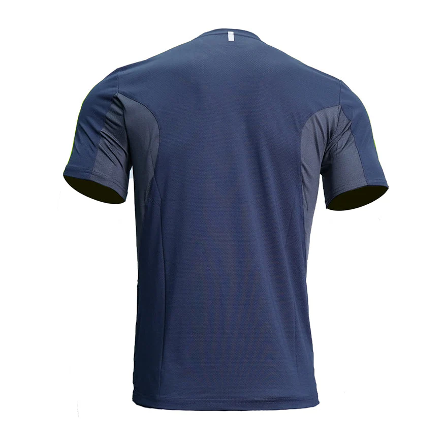 ALX Men's Running Short Sleeve Round Neck Liner Jersey Navy JXMA10000720 - Image 4