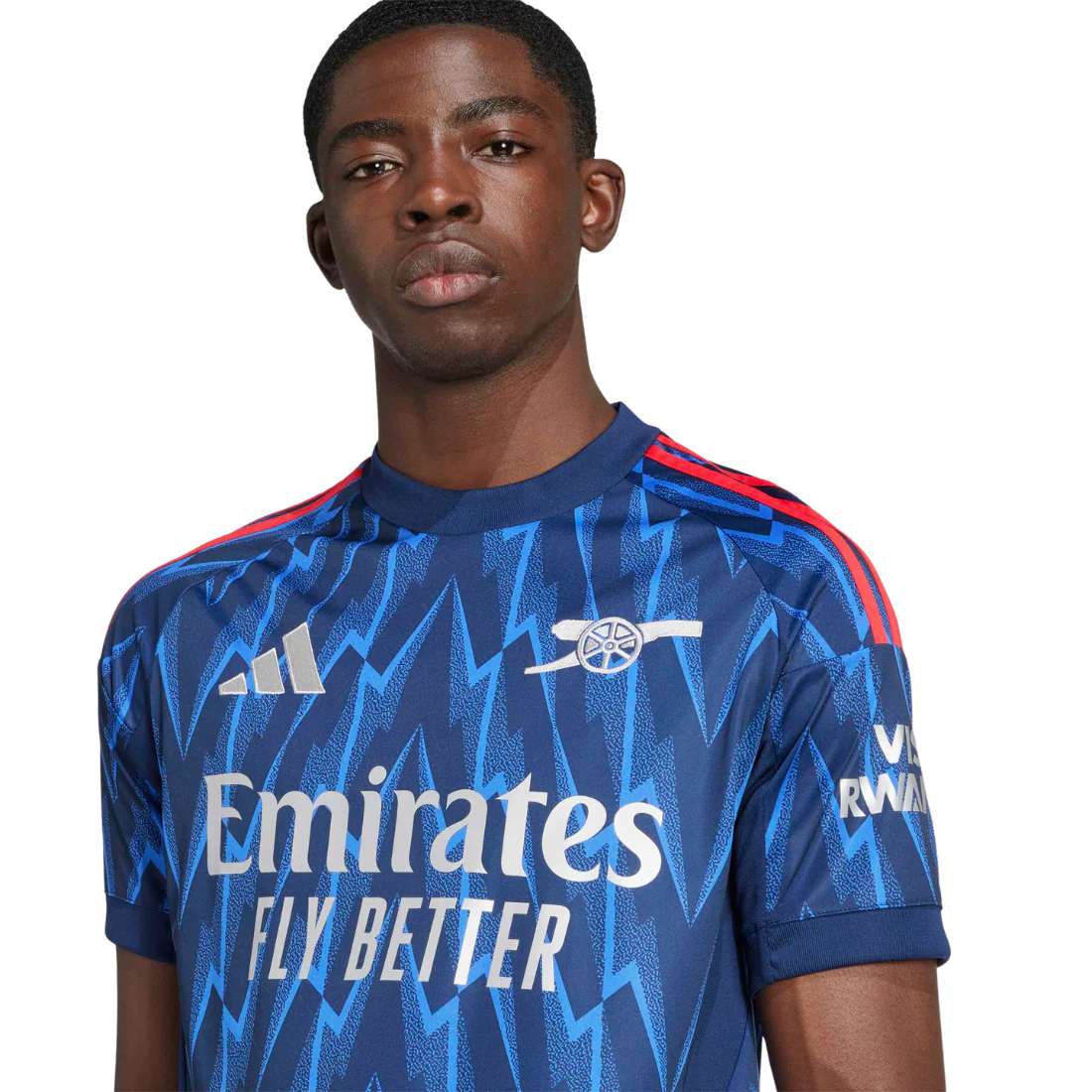Arsenal 2025/2026 Away Adidas Men's Replica Jersey Navy JI9511 - Image 4