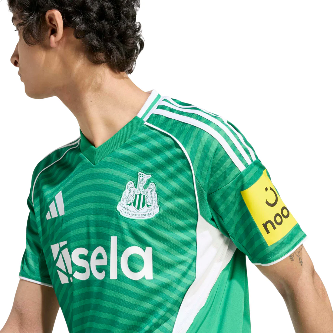 Newcastle United Fc 2025/2026 Away ADIDAS Men's Replica Jersey Green JJ2245 - Image 3