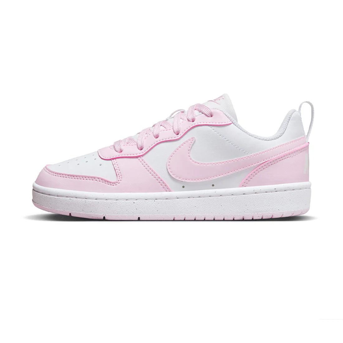 NIKE Court Borough Low Recraft Big Kids' Shoes Pink DV5456-105 - Image 3