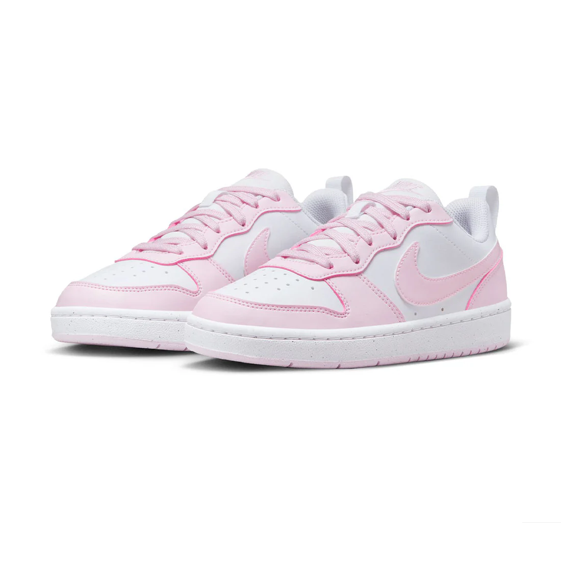 NIKE Court Borough Low Recraft Big Kids' Shoes Pink DV5456-105 - Image 4