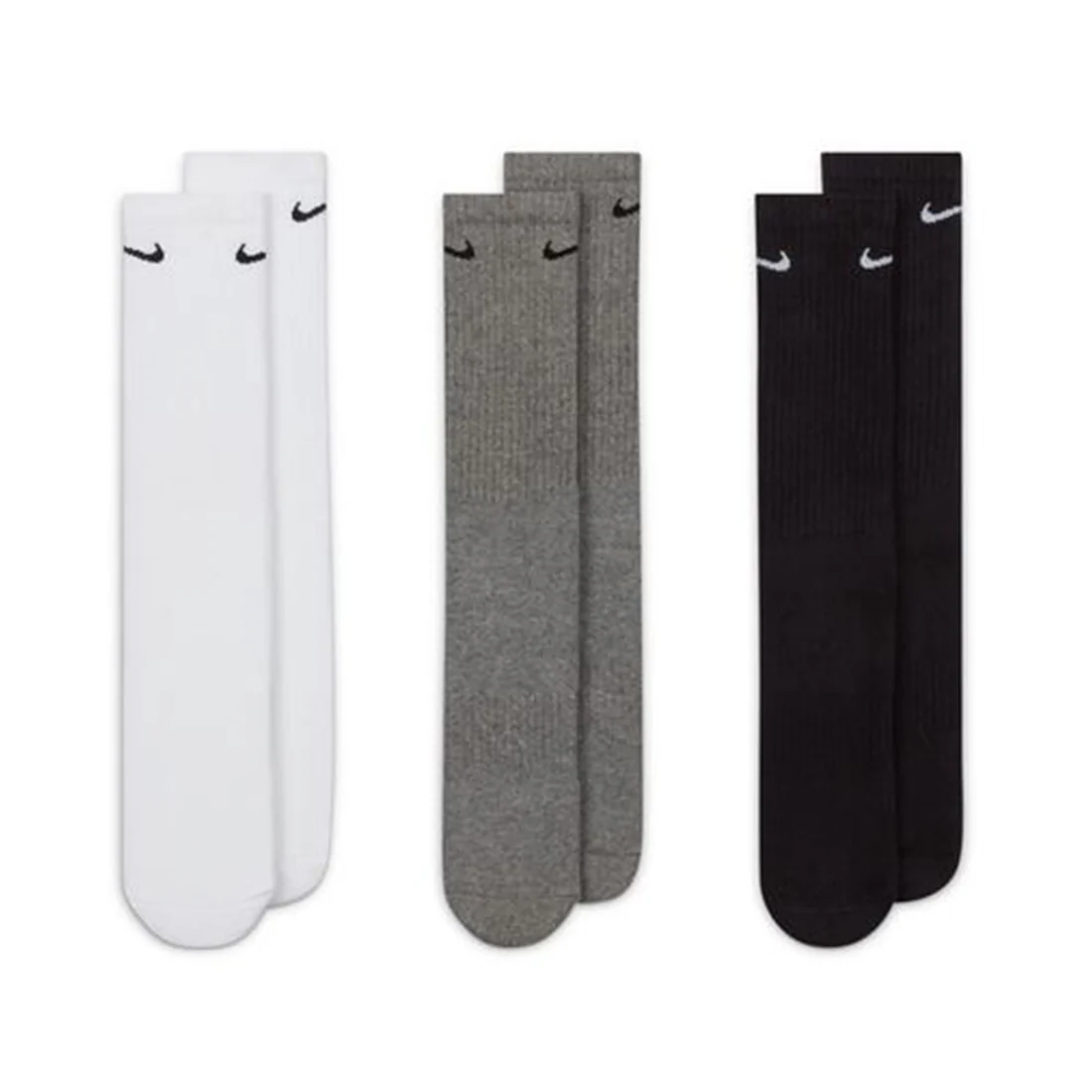 NIKE Everyday Cushioned Training Crew Socks (3 Pairs) MULTI