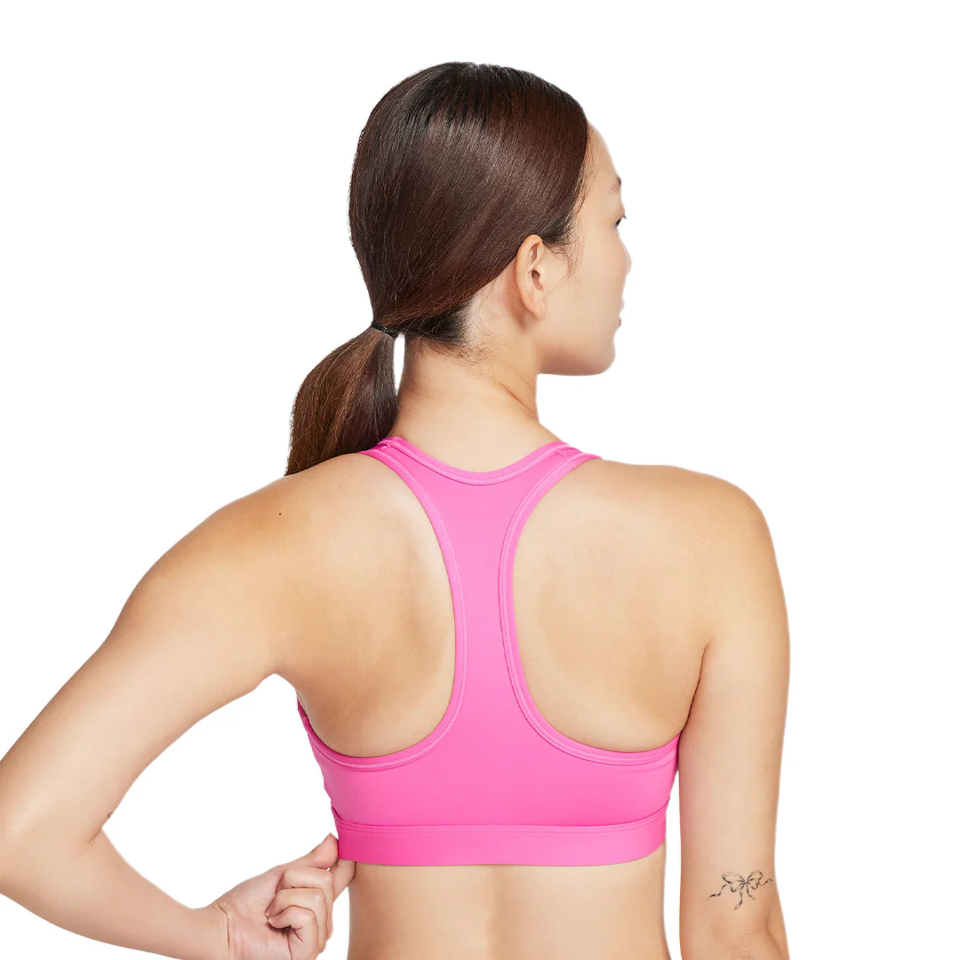 NIKE Swoosh Medium Support Women's Sports Bra Pink DX6822-675 - Image 3