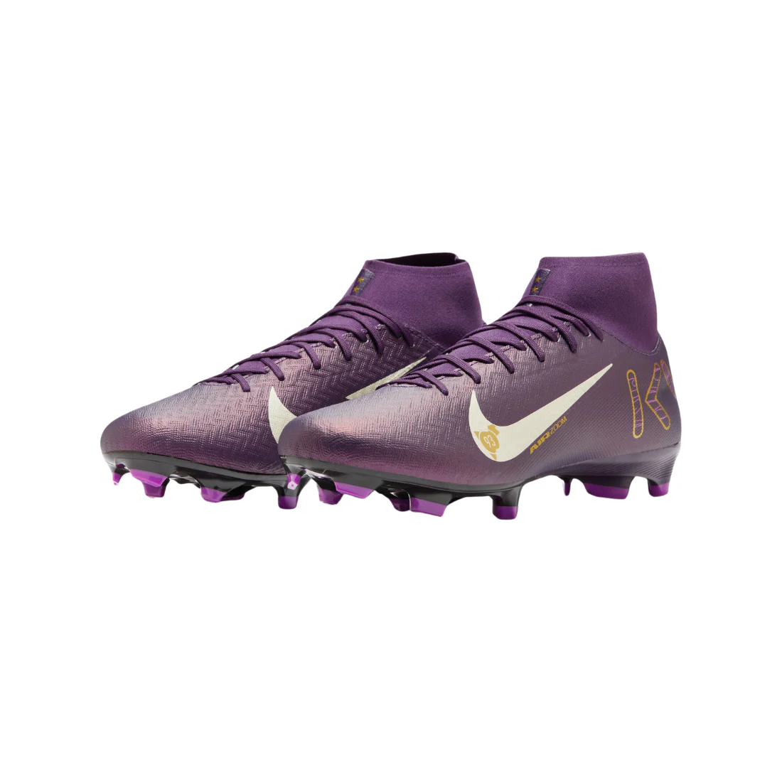 Nike Zoom Superfly 10 Academy Mbappe Men's Football Boot Purple HJ7309-500 - Image 5