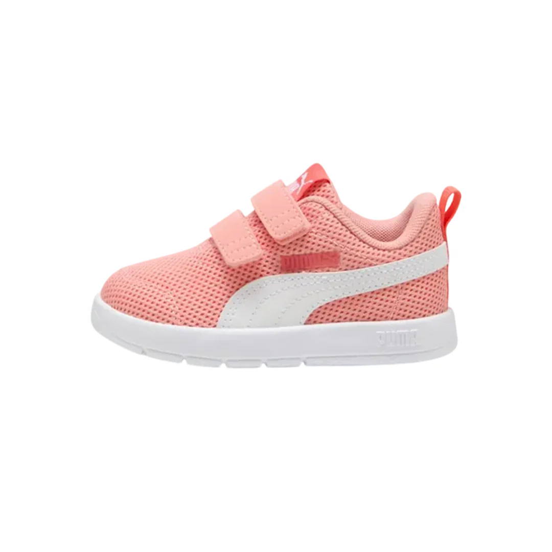 PUMA Courtflex V3 Mesh Infant Kids Shoes Peach 398086 07 - Image 3