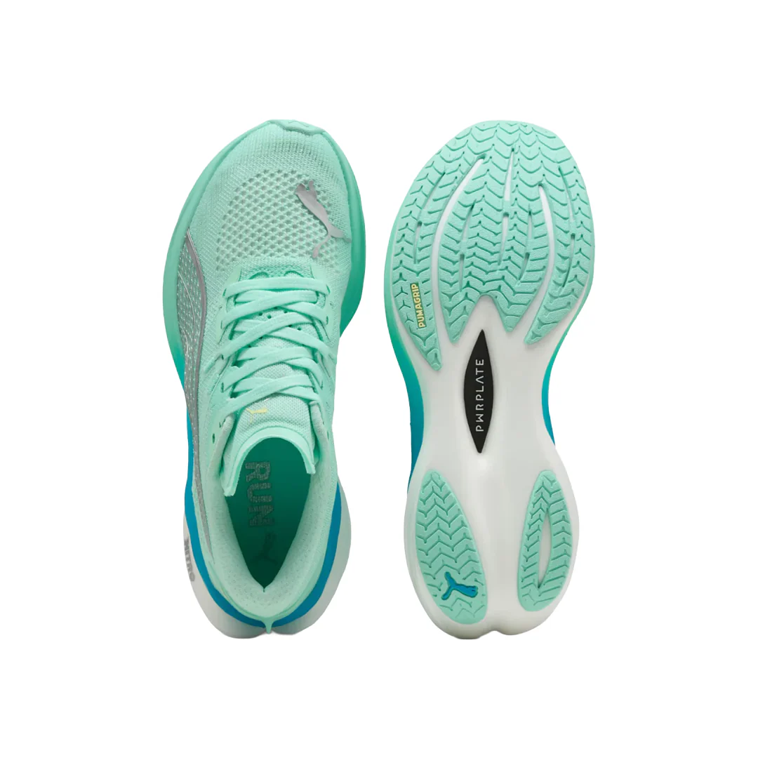PUMA Deviate Nitro 3 Women's Running Shoes Green 309708 19 - Image 3
