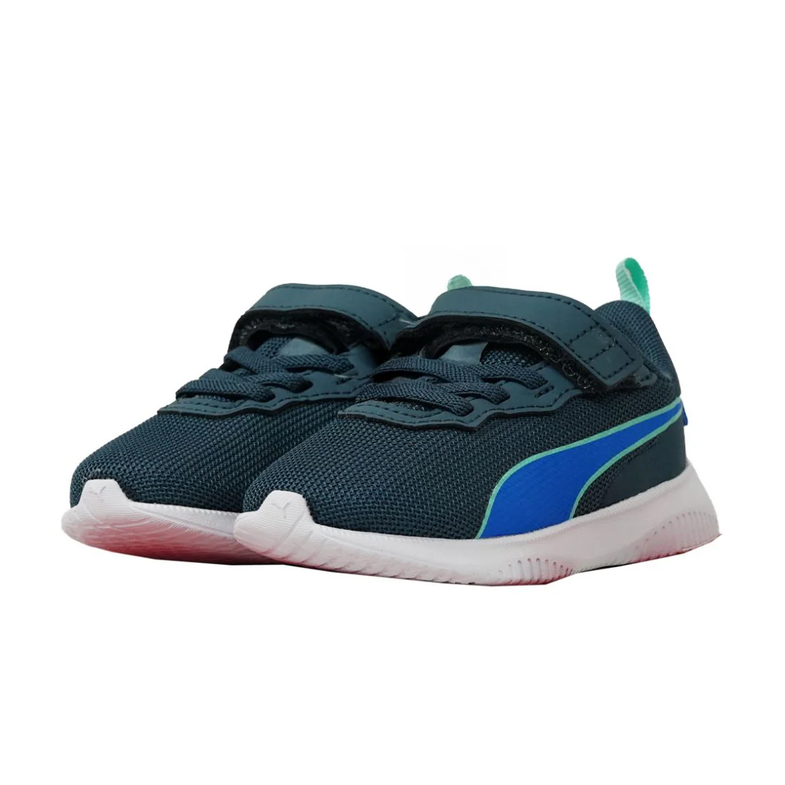 PUMA Flyer Flex AC Infant Kids Boy Shoes Grey 195564 26 - Image 5