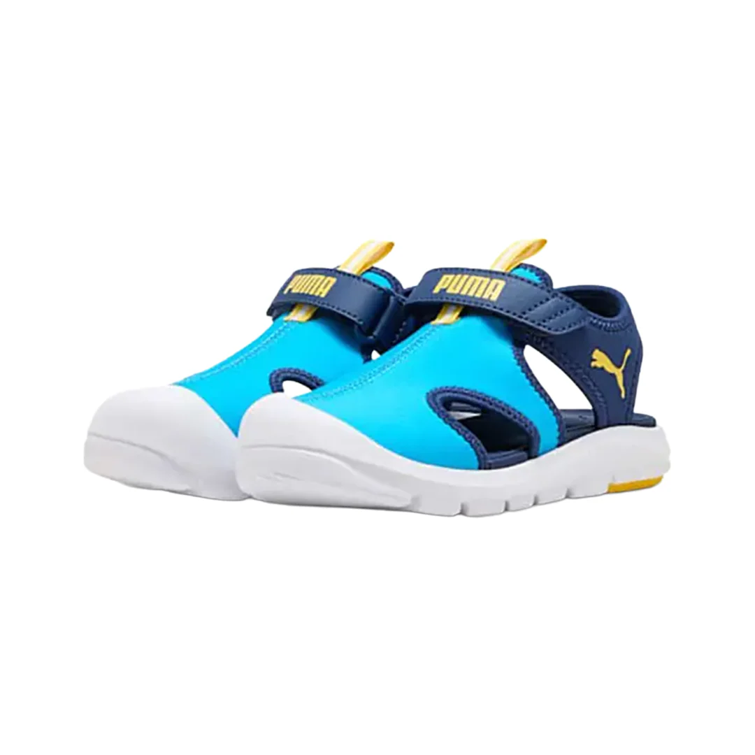 PUMA Fun Racer V Kids Sandals Blue 400584 05 - Image 4
