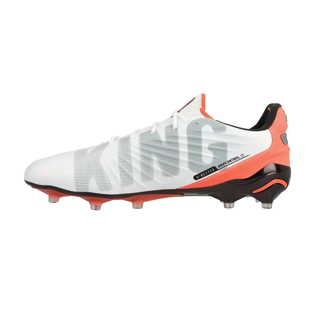 PUMA King Ultimate FG/AG Men's Football Boots White 108821 01 - Image 3