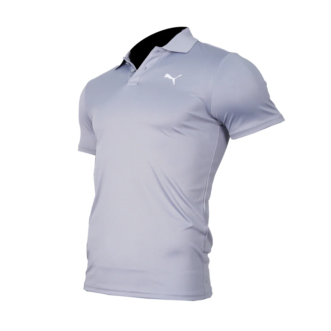 PUMA Men's Polo Tee Grey 691834 08 - Image 3