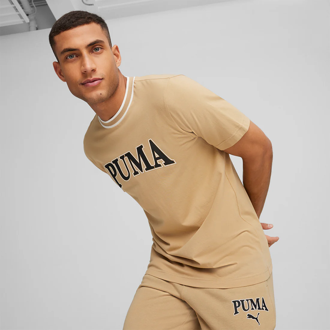 PUMA Squad Ghraphic Men'S Round Neck BROWN - Image 3