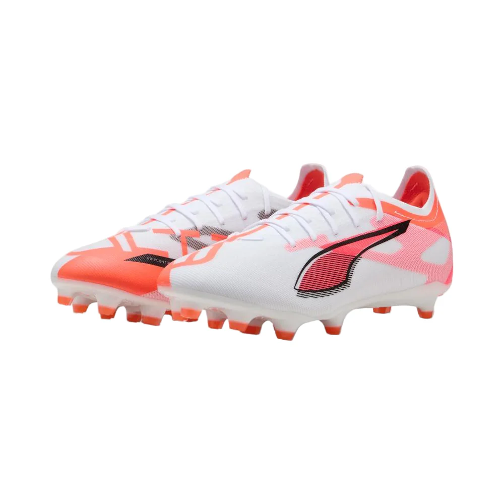 PUMA Ultra 5 Match FG/AG Men's Football Boots White 108166 01 - Image 2