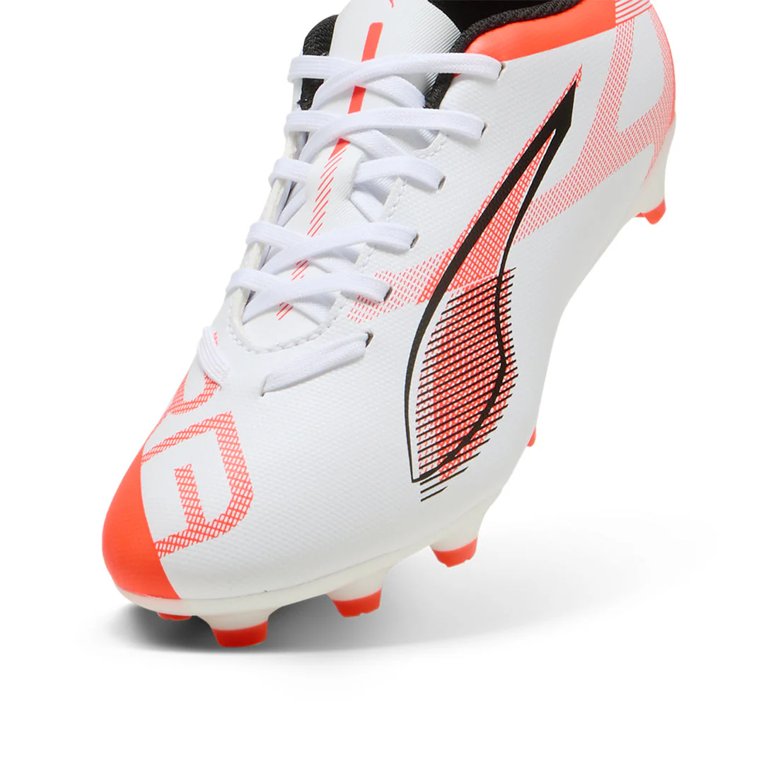 PUMA Ultra 5 Play FG/AG Junior Football Boots White - Image 5
