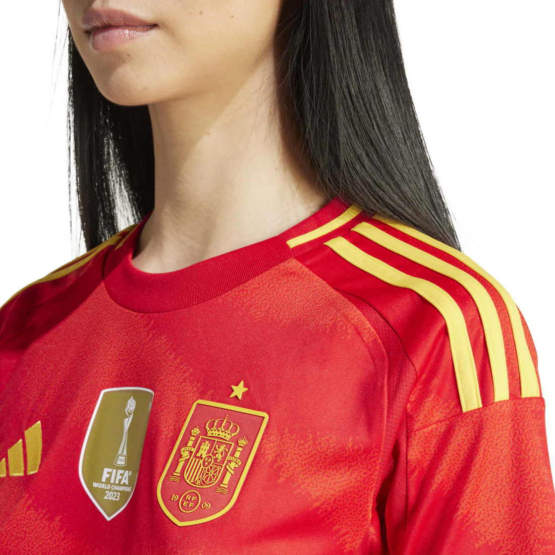 SPAIN 2024 Adidas Home Women's Jersey Red IP9352 - Image 8